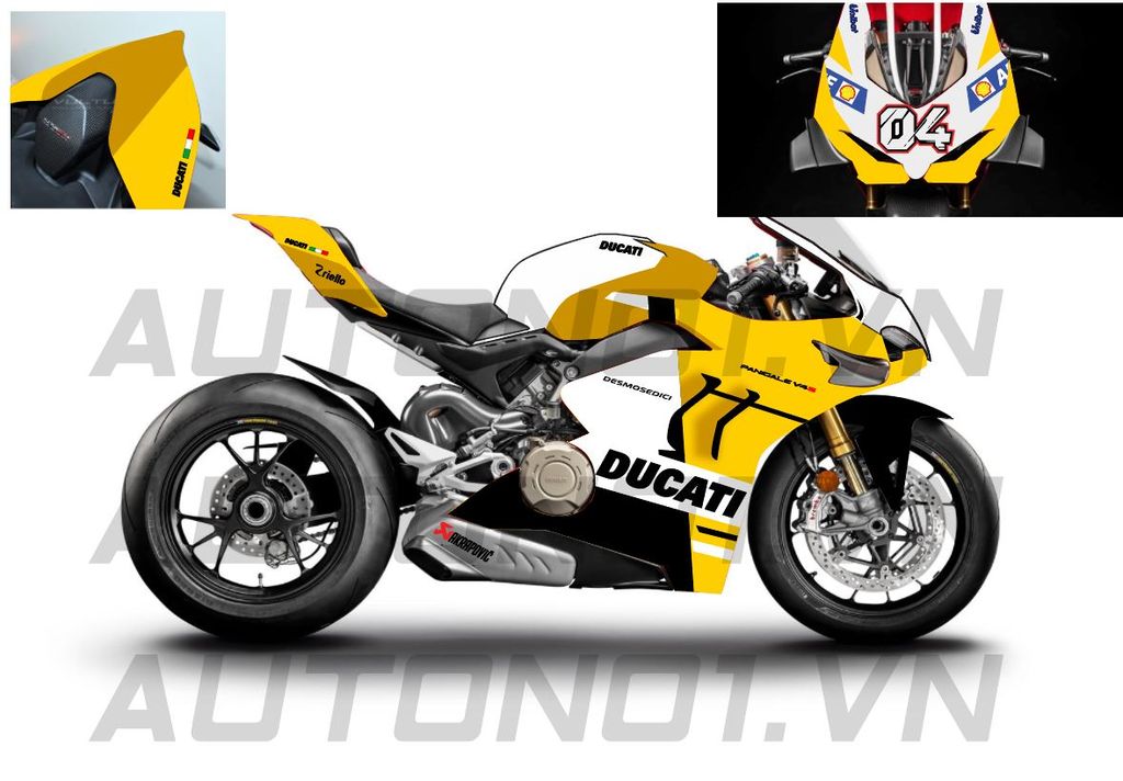 DECAL NƯỚC ĐỘ DUCATI V4S ADVANCE TỈ LỆ 1:12 AUTONO1 DC600C