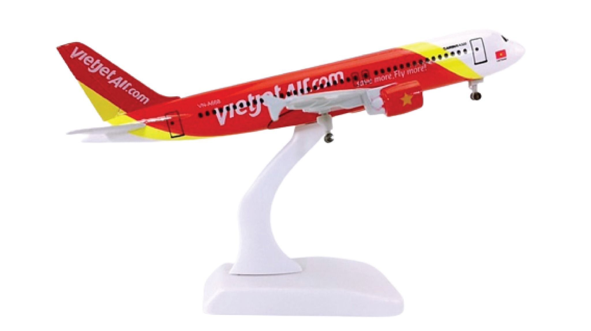  Mô hình máy bay Vietjet Air VN-A668 Airbus A320 20cm MB20006 