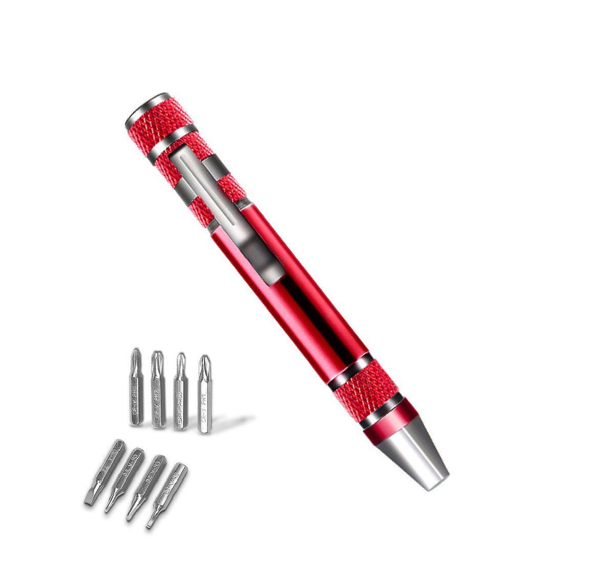 Dụng cụ tua vít nam châm tháo linh kiện, phụ kiện hợp kim nhôm đa năng 8 trong 1 PK354