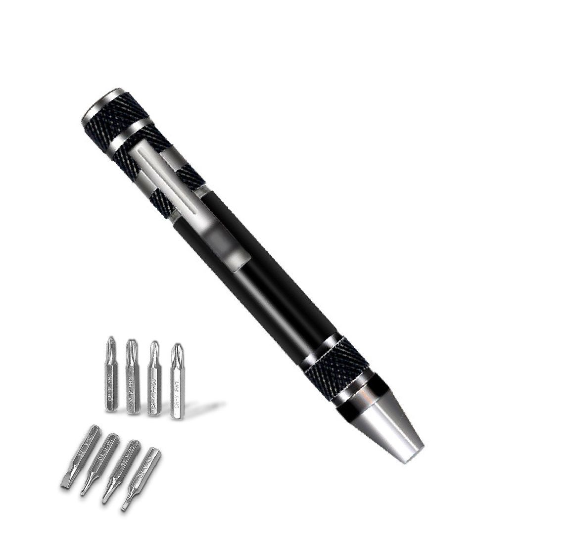 Dụng cụ tua vít nam châm tháo linh kiện, phụ kiện hợp kim nhôm đa năng 8 trong 1 PK354