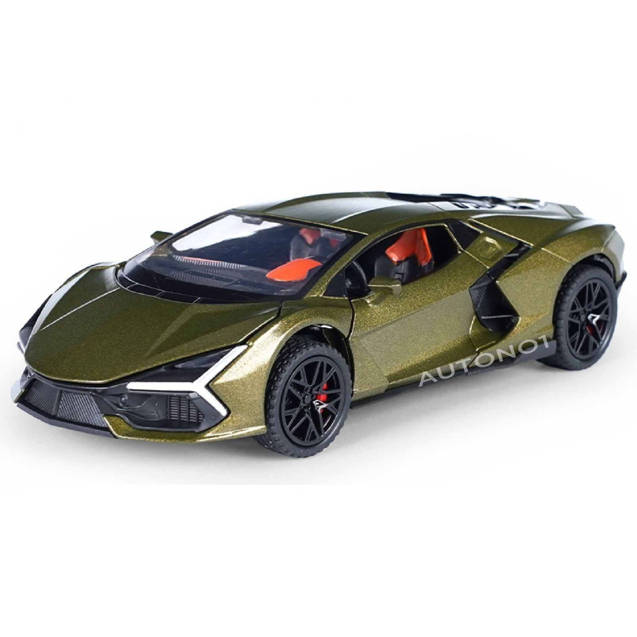 Mô hình Lamborghini Revuelto Hybrid có đèn kéo trớn mở full cửa 1:32 Alloy Model OT32029