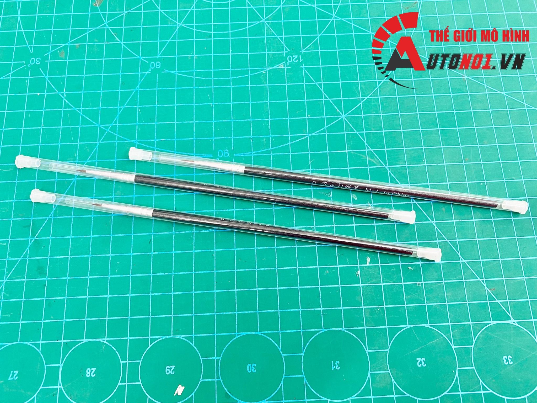 Cọ đầu nhọn vẽ line, chuyên dụng vẽ màu nước, sơn mô hình,gốc Enamel, Acrylic, custom BLACK