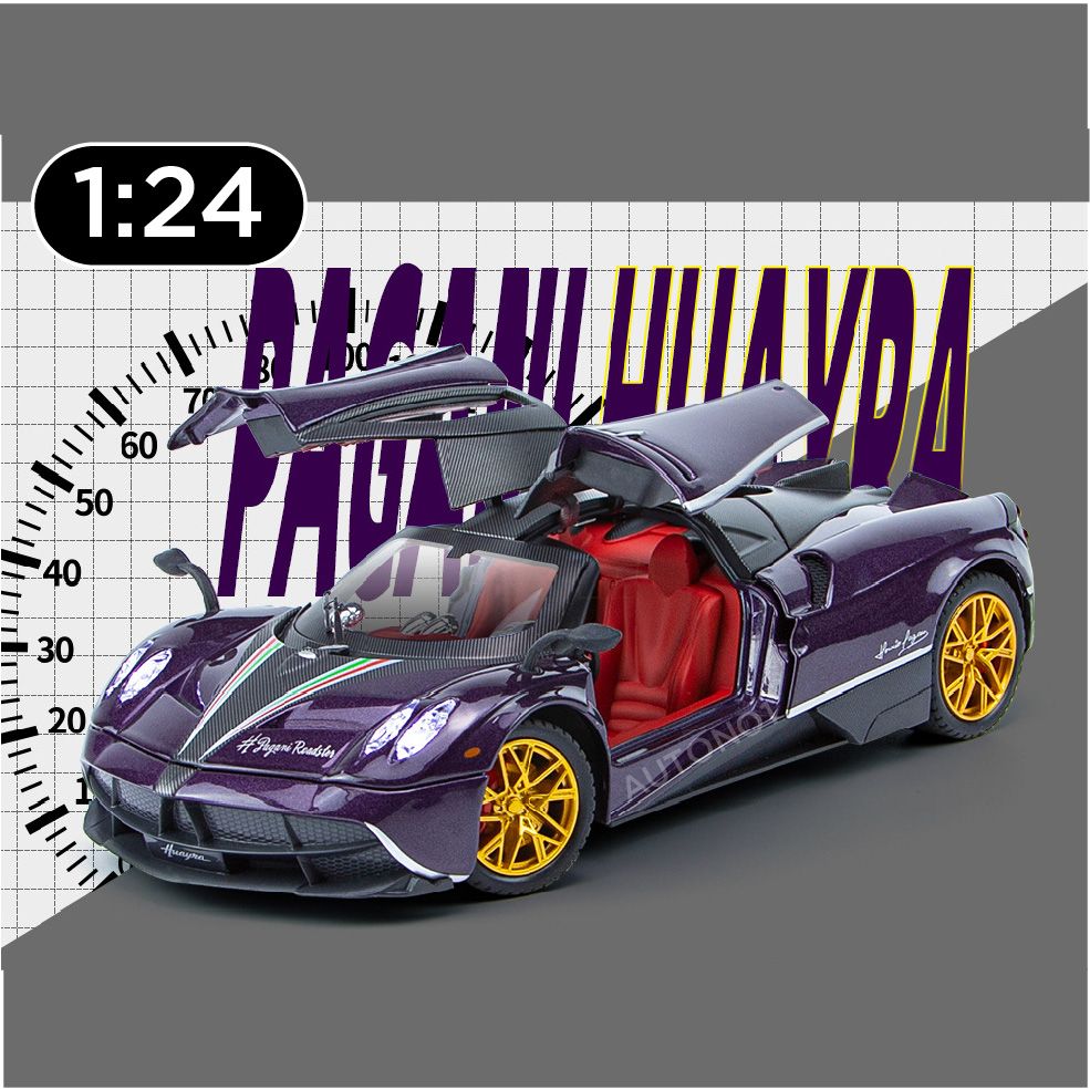  Mô hình xe Pagani Huayra Dinastia đánh lái được full open 1:24 Chezhi OT399 