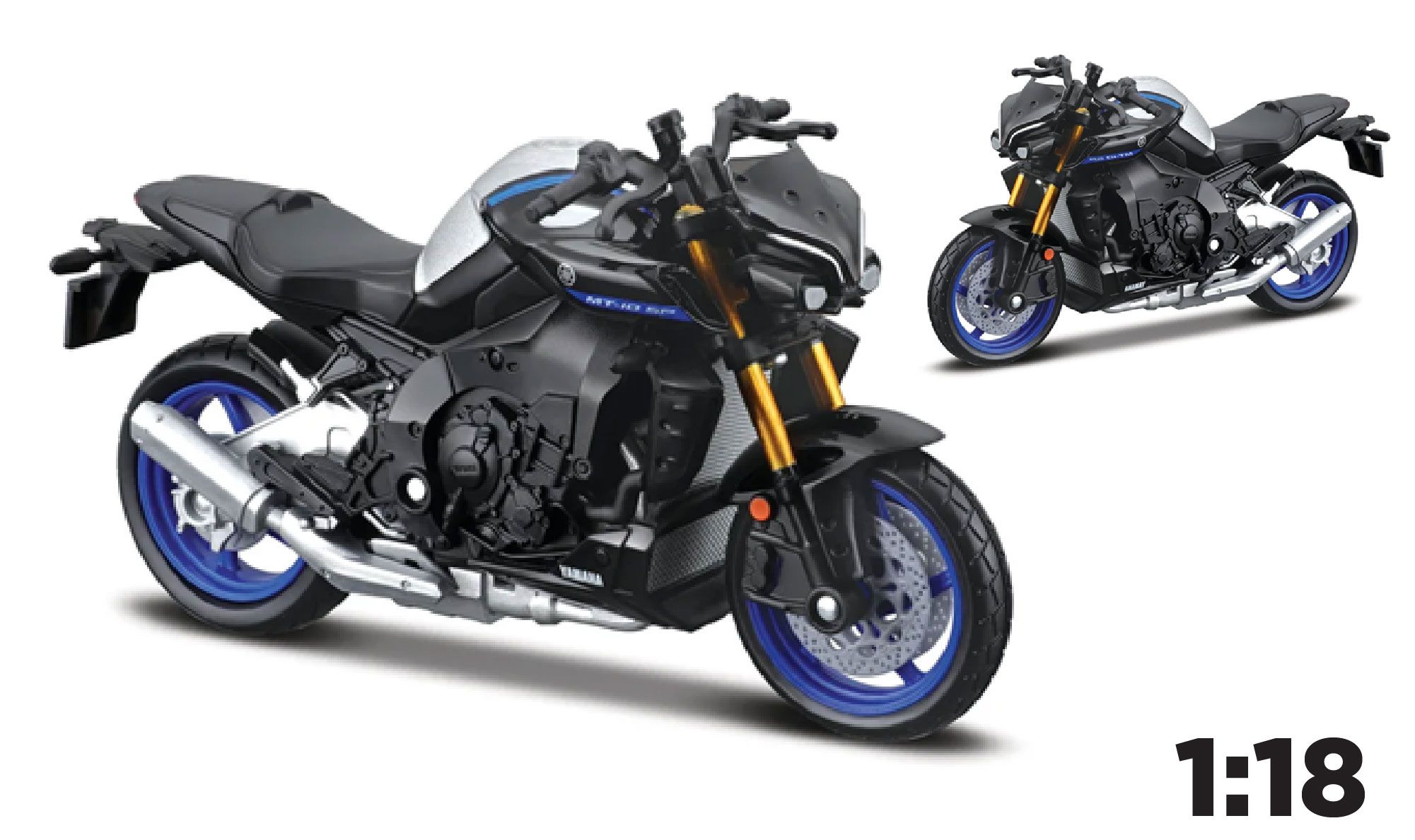 Mô hình xe mô tô Yamaha MT-10 Sp 2023 1:18 Maisto 39047 MT18003