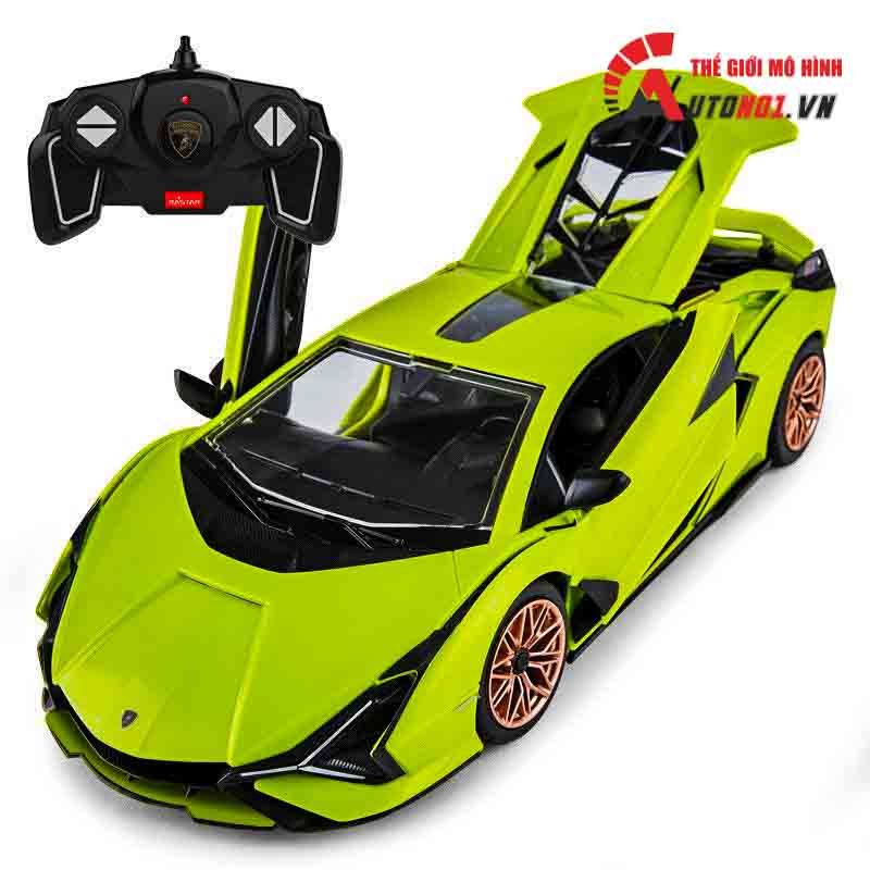 MÔ HÌNH XE ĐIỀU KHIỂN LẮP GHÉP LAMBORGHINI SIAN LIGHTNING GREEN RASTAR 7409