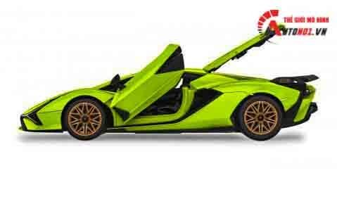 MÔ HÌNH XE ĐIỀU KHIỂN LẮP GHÉP LAMBORGHINI SIAN LIGHTNING GREEN RASTAR 7409