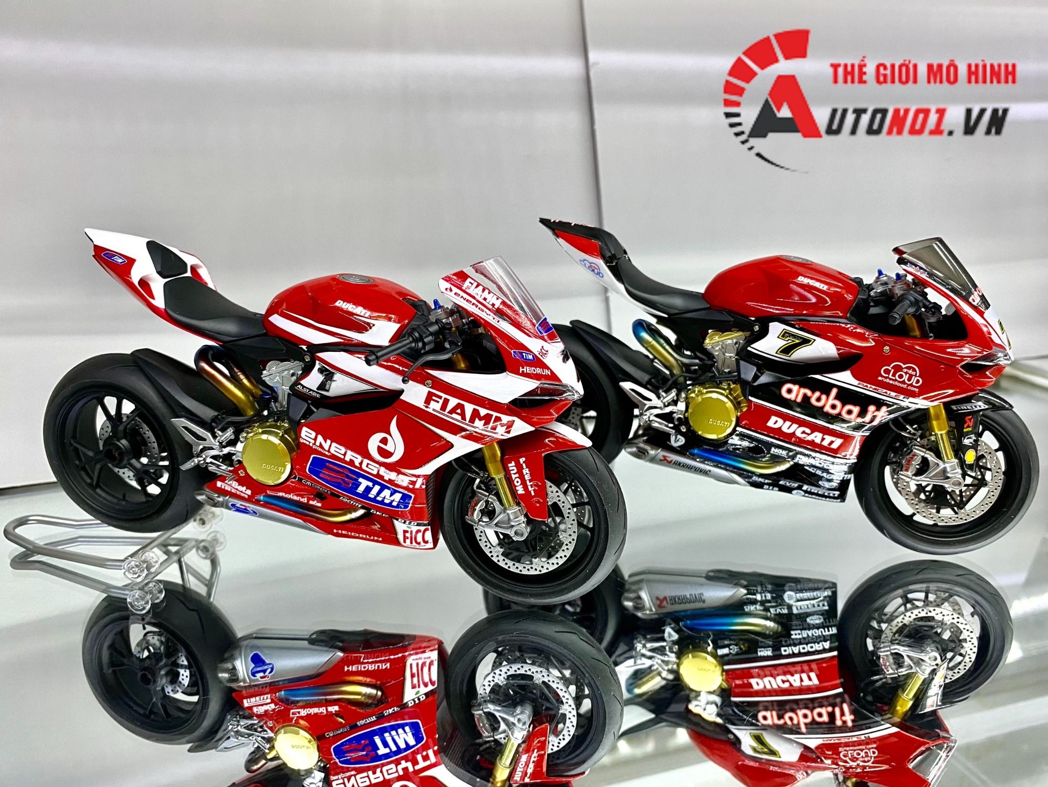 Mô hình xe Ducati Panigale 1199 Fiamm Tim Sbk 2013 #7 1:12 Tamiya D227d
