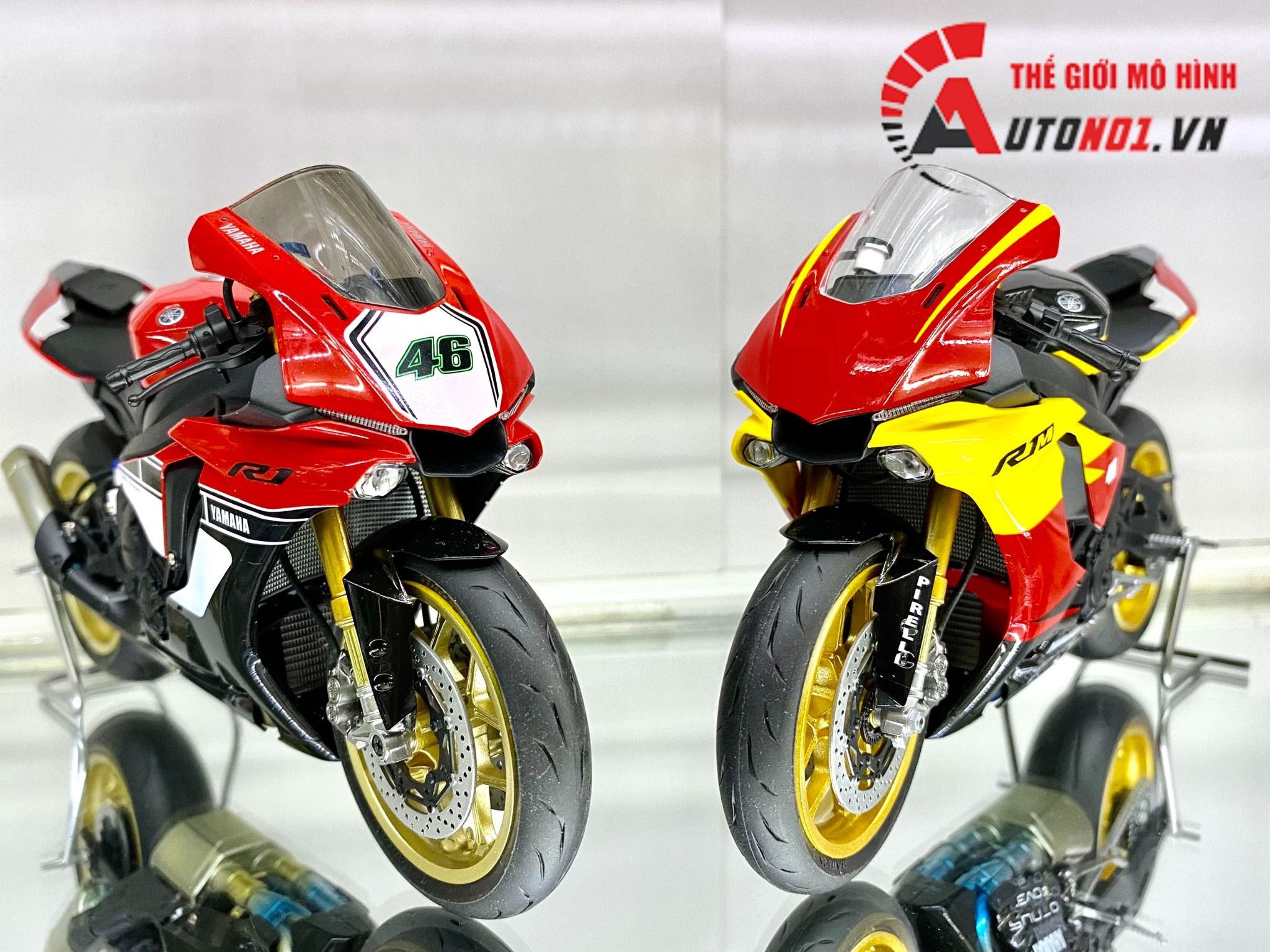 MÔ HÌNH XE YAMAHA YZF R1M ANNIVERSARY 60TH 1:12 TAMIYA D123G