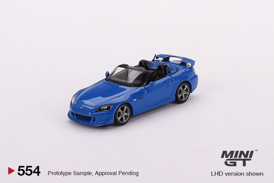Mô hình xe Honda S2000 (AP2) CR Apex Blue tỉ lệ 1:64 MiniGT MGT00554-CH