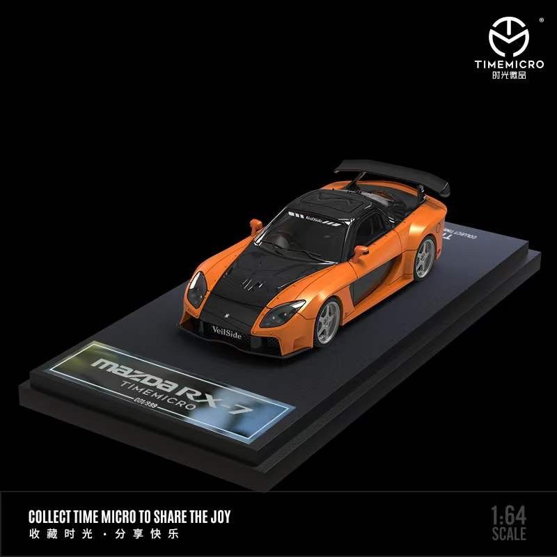 Mô hình xe Mazda RX-7 Veilside Han Lue limited 999pcs 1:64 Time micro