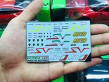  Decal nước Lamborghini Aventador SVJ 63 huracan STO dán mọi nền màu cho xe mô hình tỉ lệ 1:24 DC702E 