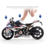  Mô hình xe BMW S1000RR hộp quà tặng có nam châm tỉ lệ 1:9 Huayi Alloy MT061 