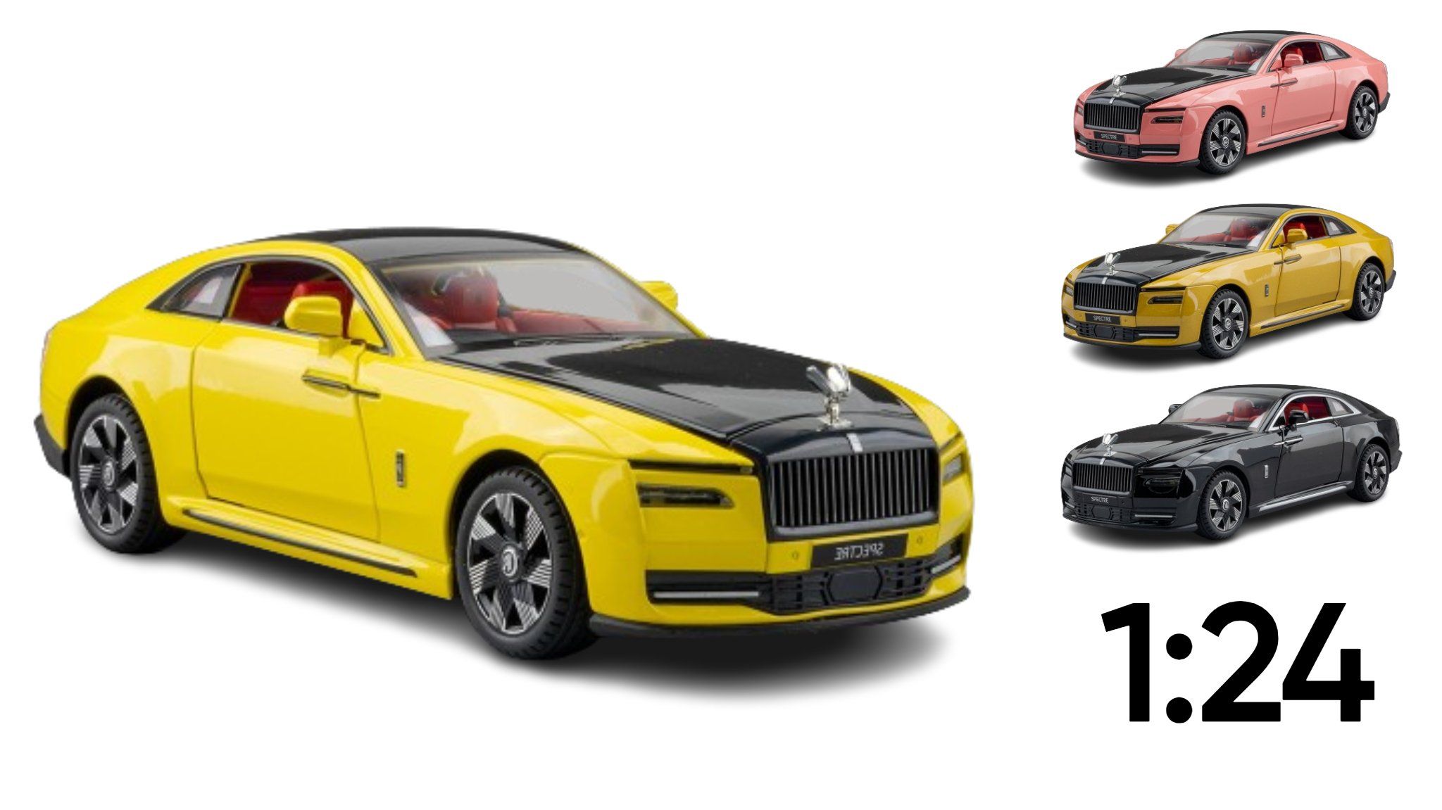  Mô hinh xe Rolls Royce Spectre full open - đánh lái được tỉ lệ 1:24 Newao OT312 