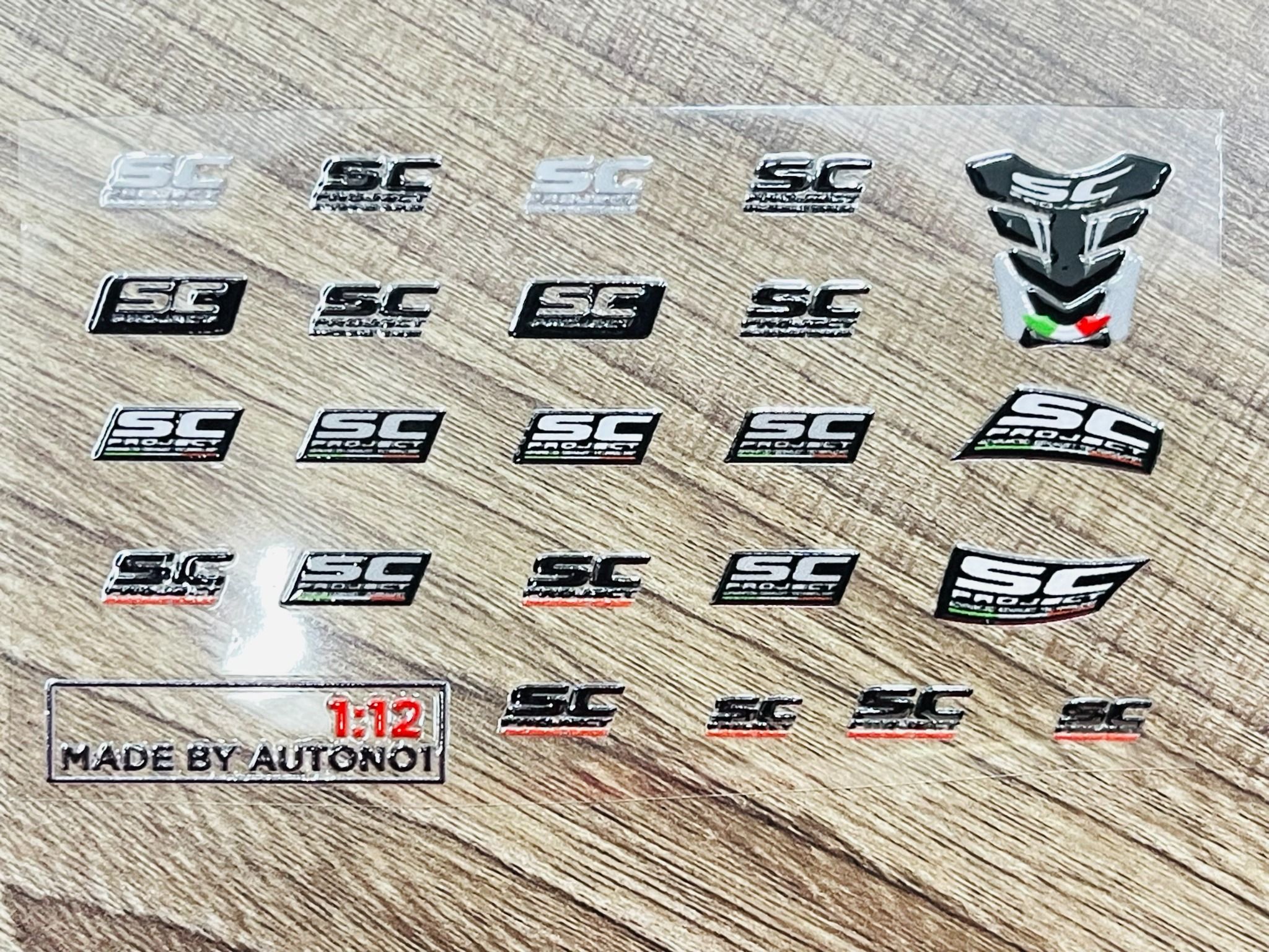 Decal UV dành cho pô các loại dán mọi nền màu cho xe mô hình tỉ lệ 1:12 DC701