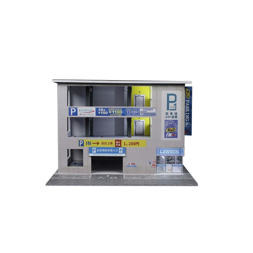 Hộp trưng bày mica mô phỏng chung cư có đèn kích thước 30x30x20cm tỉ lệ 1:64 MoreArt MO936601