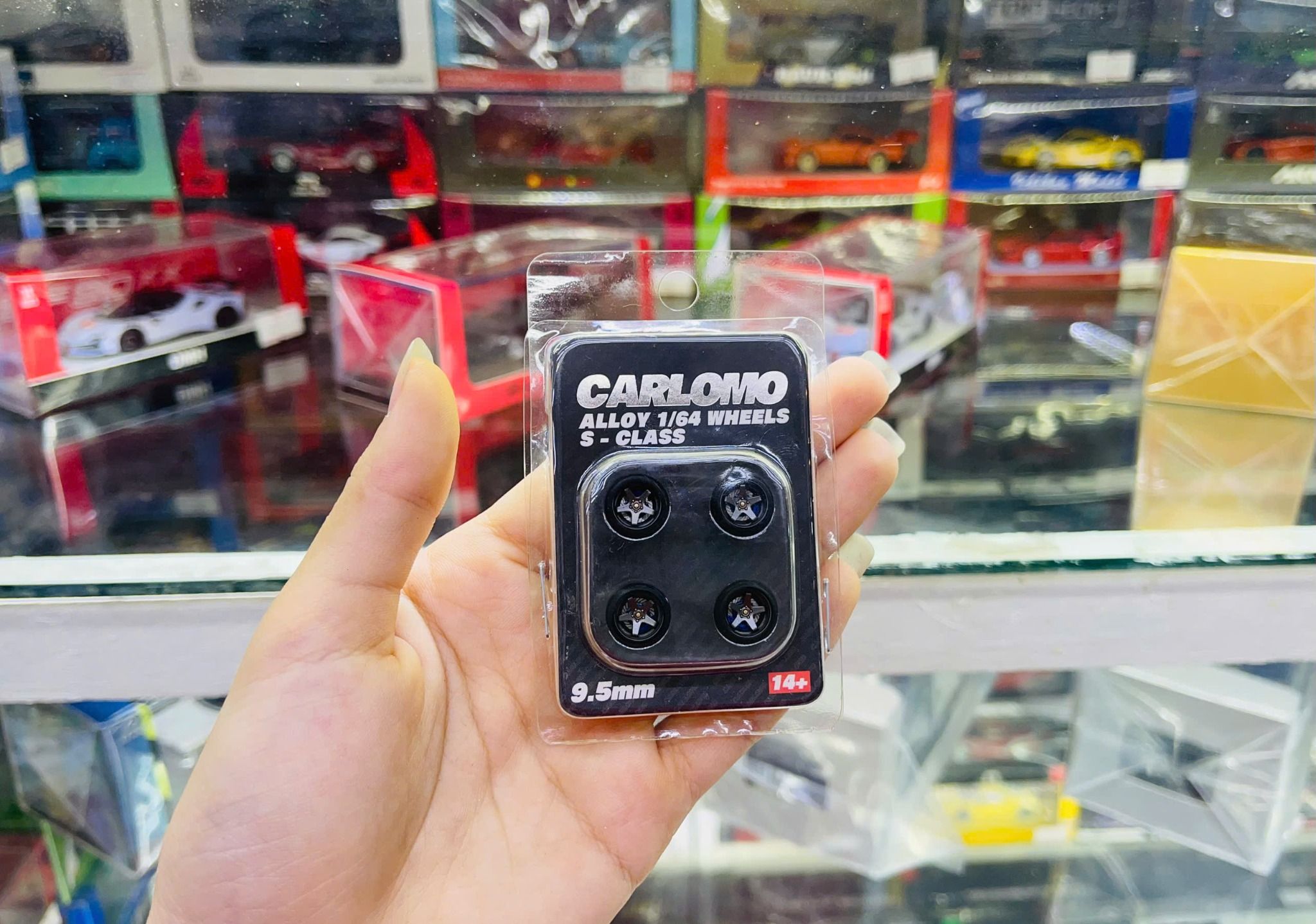 Phụ kiện độ bánh cho xe mô hình Carlomo Wheels S-Class kích thước 9,5mm bằng kim loại tỉ lệ 1:64 Carlomo S0