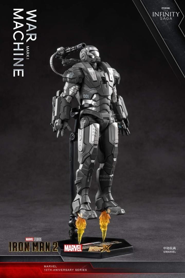  Mô hình nhân vật Marvel Iron man người sắt black MK1 Mark 1 War machine SHF tỉ lệ 1:10 18CM ZD Toys FG265 