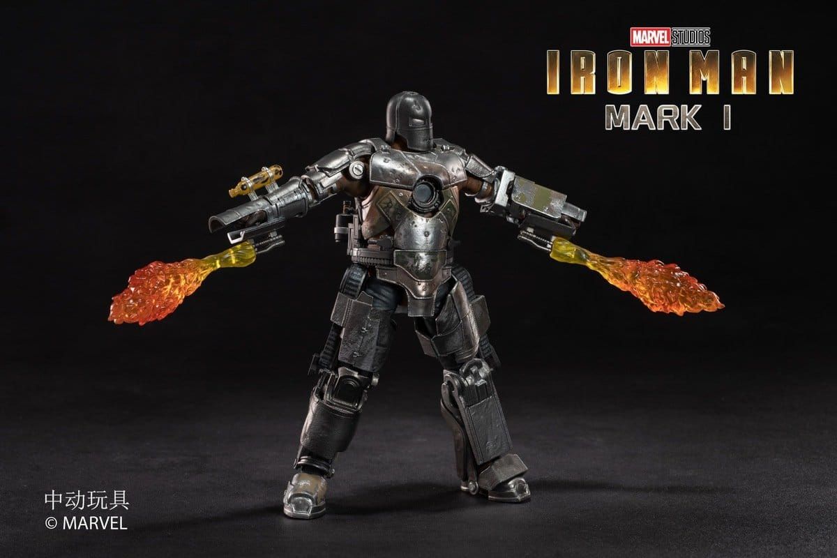 Mô hình nhân vật Marvel Iron man người sắt MK1 Mark I SHF tỉ lệ 1:10 18CM ZD Toys FG262