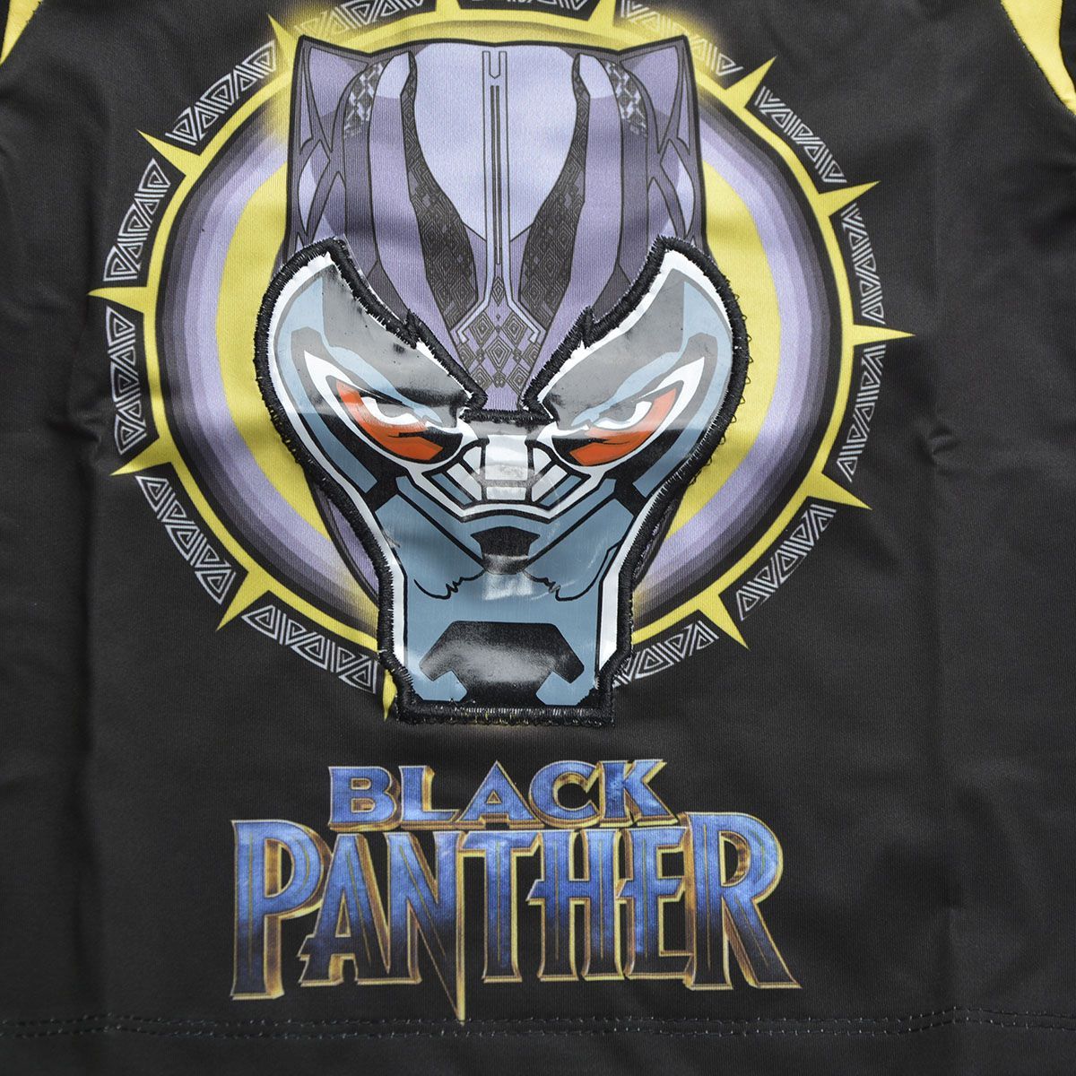 Đồ bộ thun siêu nhân black panther bé trai in hình báo đen