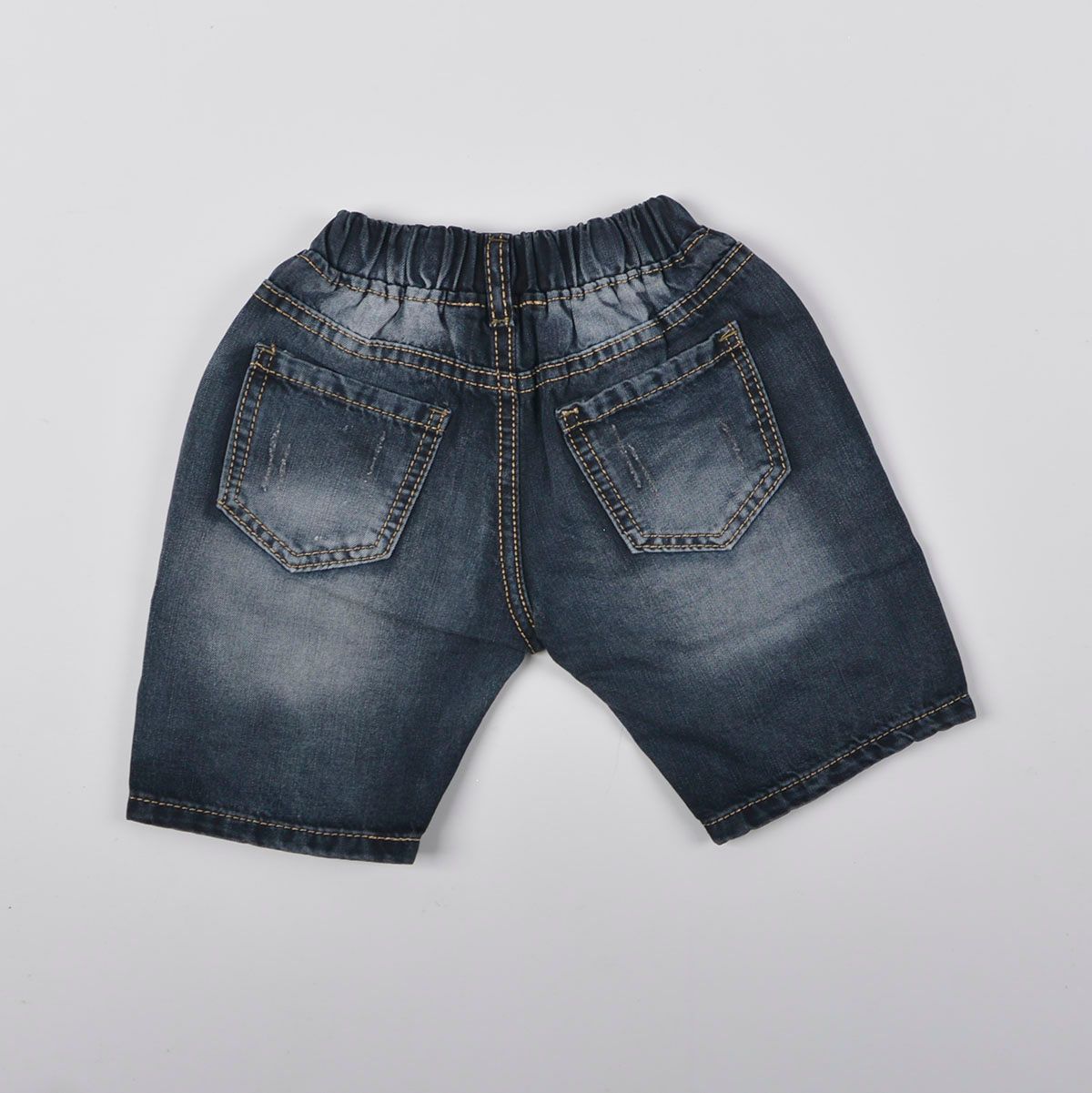 Quần short jean bé trai TrueKids Hàng Xuất Vải Mịn Mềm wash rách