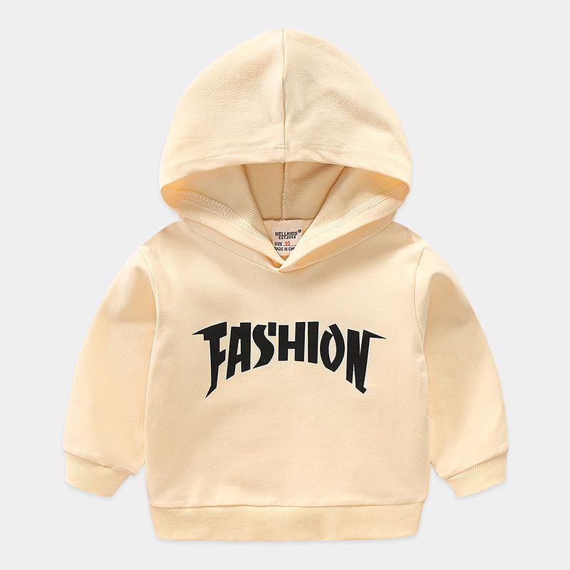 Áo nỉ hoodie trẻ em WELLKIDS, áo nỉ hoodie bé trai có mũ phối chữ