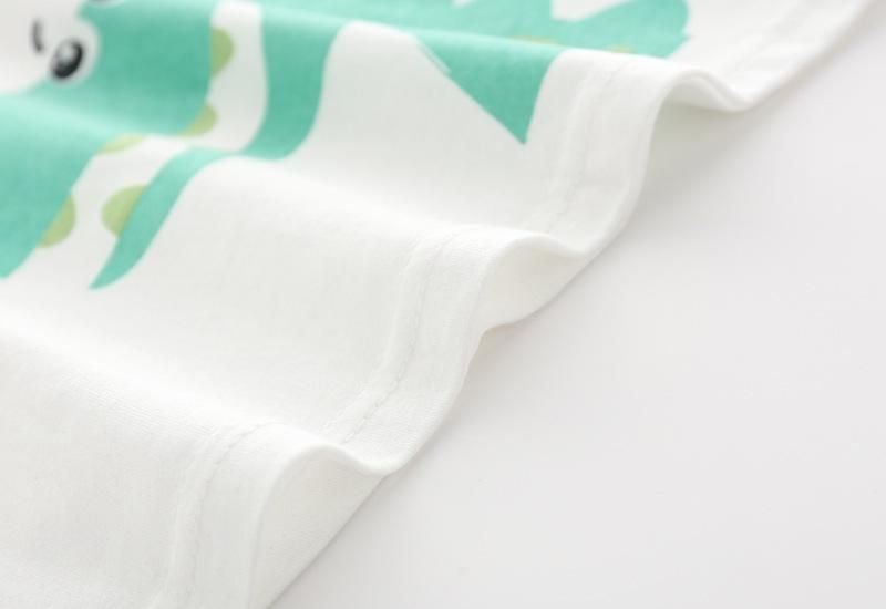 Áo thun trẻ em TrueKids, áo thun dài tay bé trai in hình khủng long, xe công nông