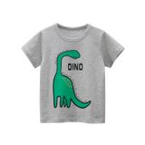  Áo thun trẻ em 27KIDS, Áo thun ngắn tay bé trai in hình khủng long dino 