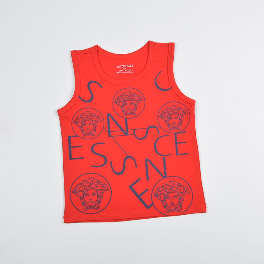 Combo 3 Áo thun sát nách cho bé trai TrueKids in chữ, 100% Cotton, hàng xuất đẹp