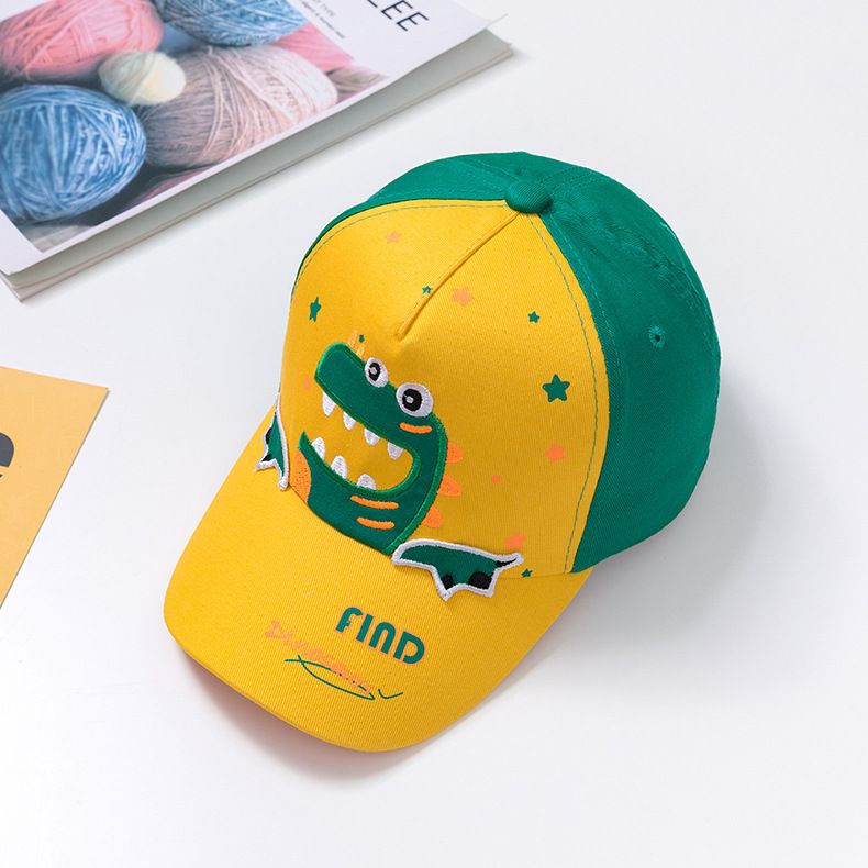 Mũ lưỡi trai bóng chày TrueKids, nón thêu khủng long ngây ngô