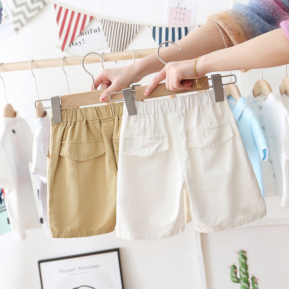 Quần kaki bé trai TrueKids quần short cho bé túi trước