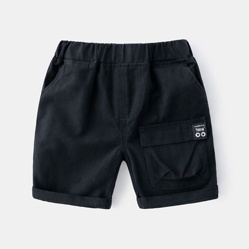 Quần kaki bé trai TrueKids quần short cho bé túi trước