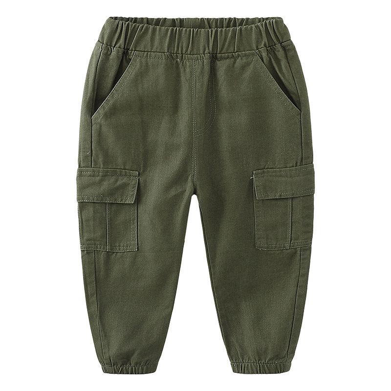 Quần kaki bé trai WELLKIDS, quần dài kaki cho bé phối túi hộp
