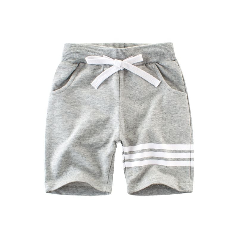 Quần short bé trai 27Kids, quần thun cho bé trai 3 sọc thể thao