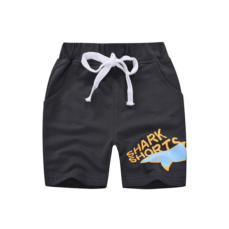 Quần thun bé trai BE TOP, quần short cho bé họa tiết in cá mập