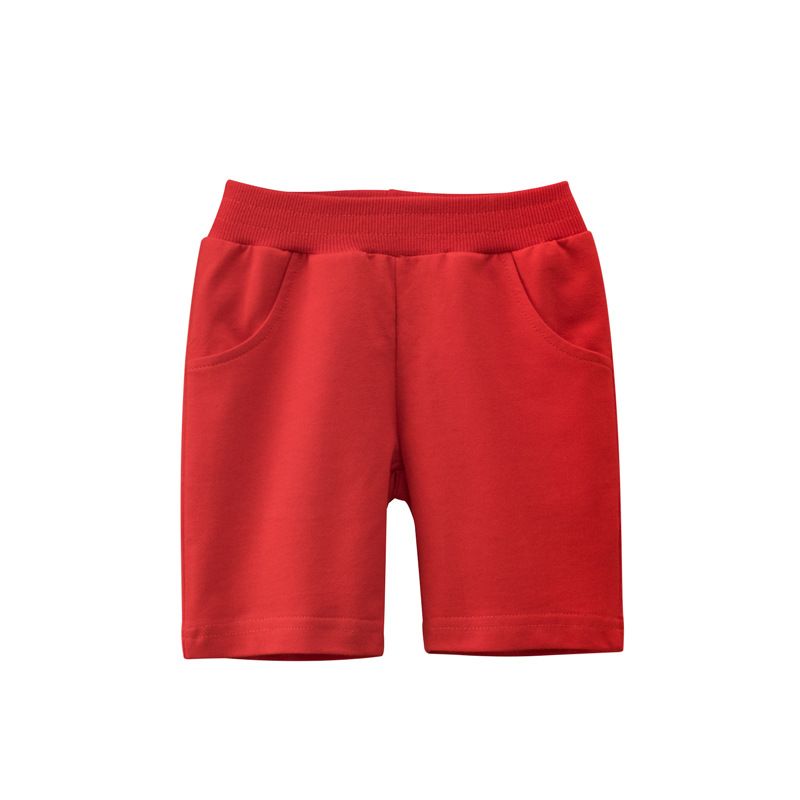 Quần thun bé trai 27KIDS, quần short cho bé trai thun trơn nhiều màu