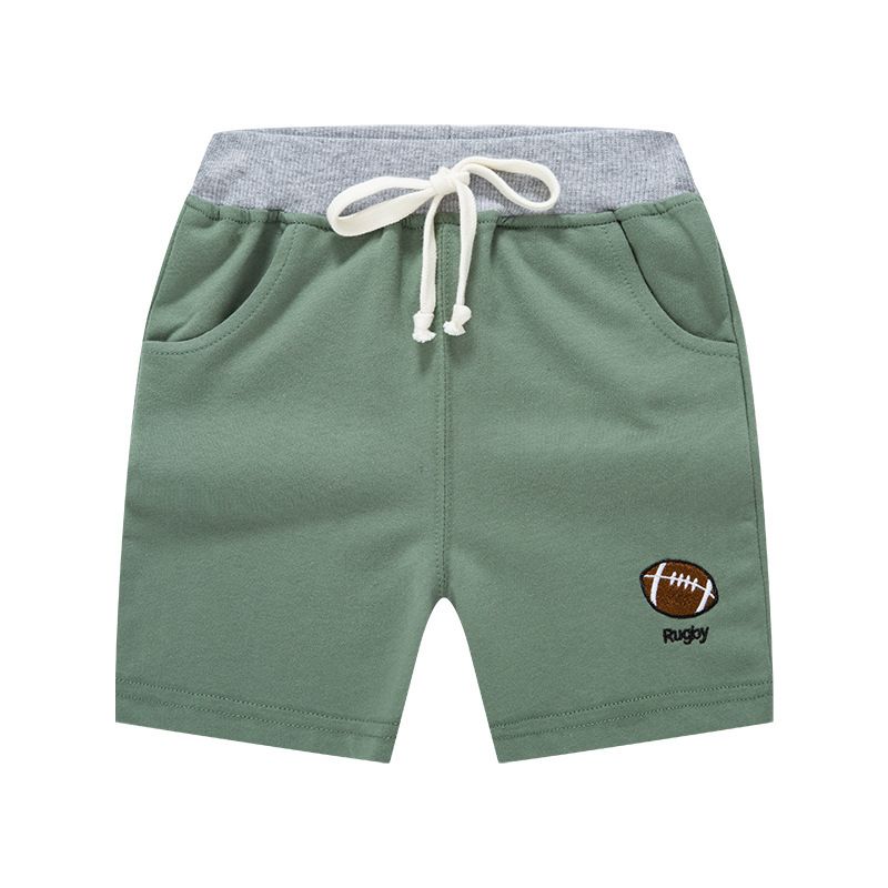 Quần thun bé trai BE TOP, quần short cho bé họa tiết thêu thể thao