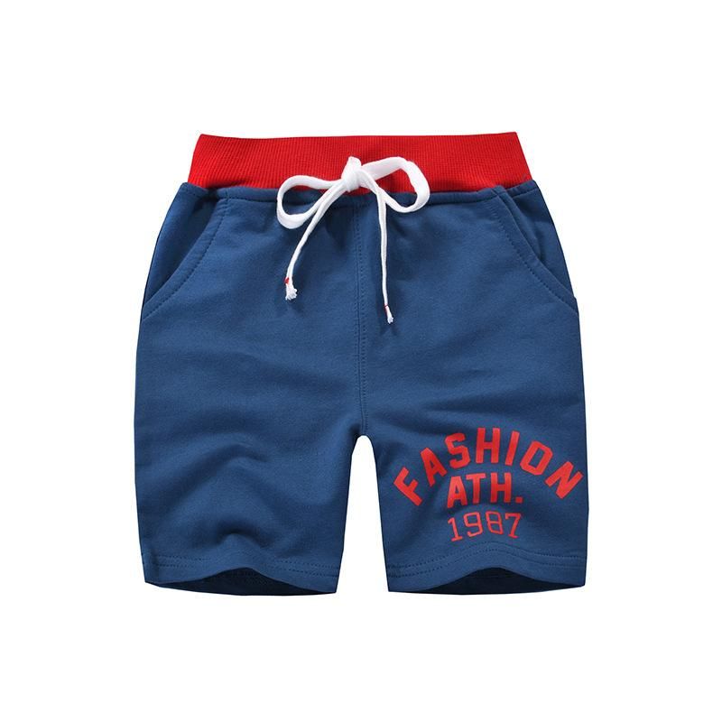 Quần thun bé trai BE TOP, quần short cho bé họa tiết in Fashion 1987