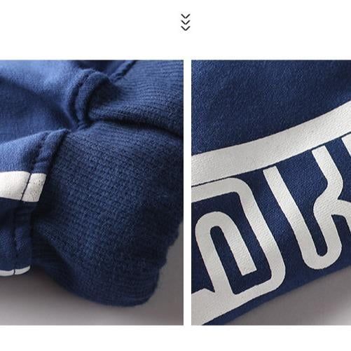 Quần thun trẻ em size đại TrueKids, Quần short thun cho bé trai phối chữ AKL 1986