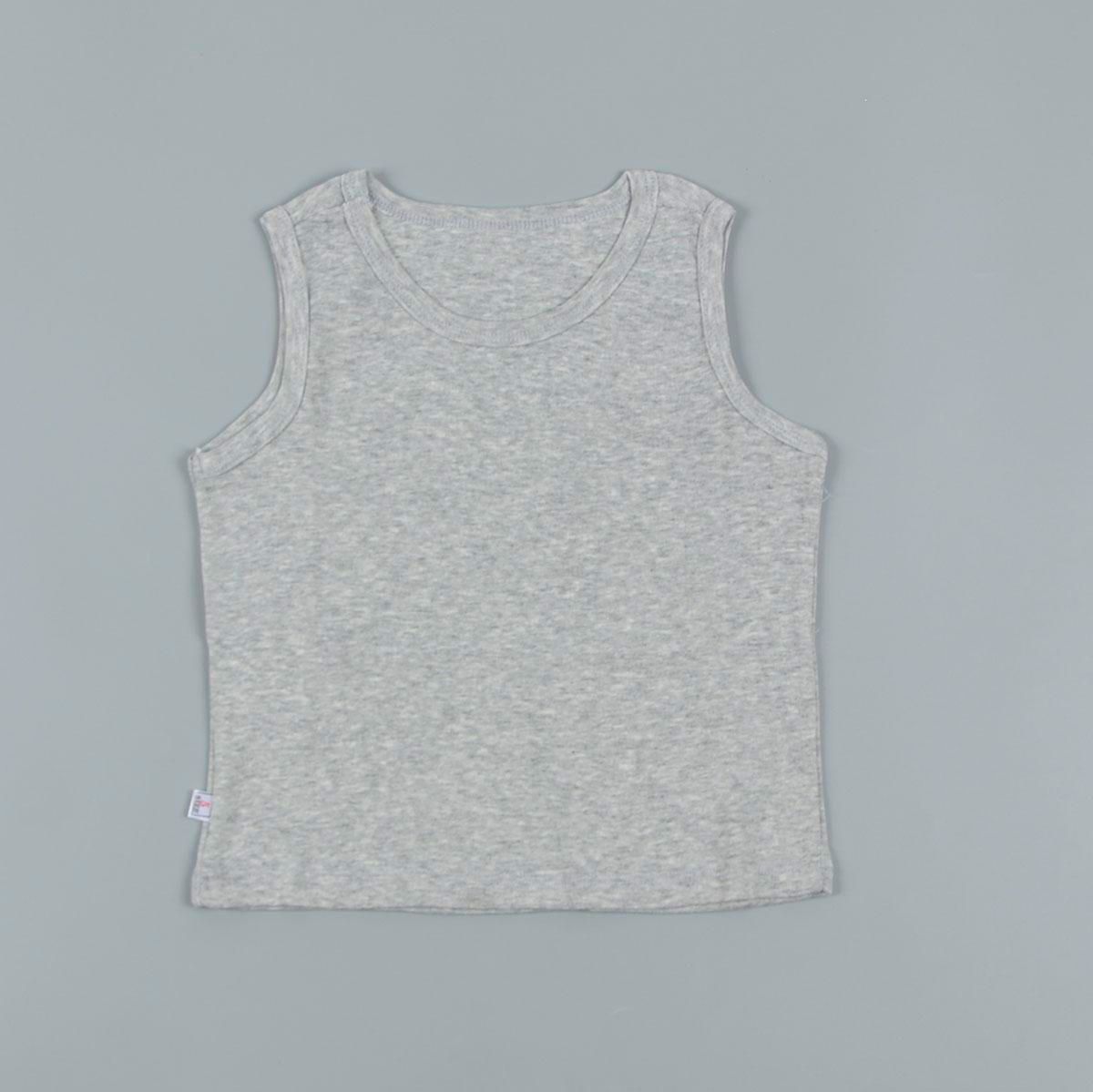 Áo thun bé trai truekids, áo ba lỗ trơn chất cotton borip