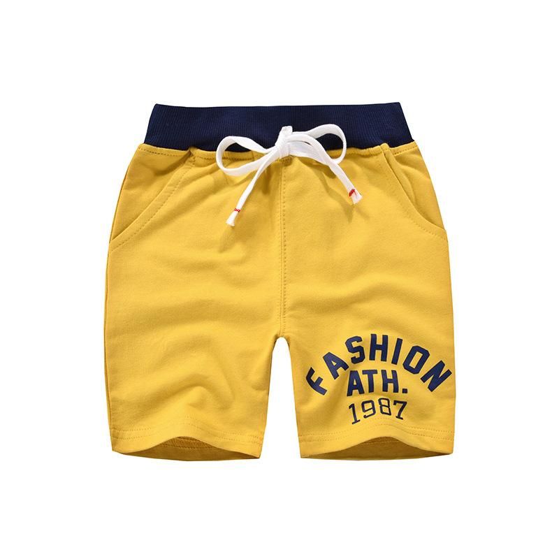 Quần thun bé trai BE TOP, quần short cho bé họa tiết in Fashion 1987