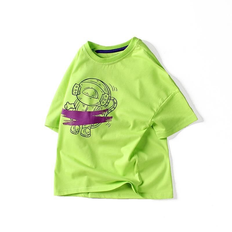 Áo thun trẻ em size đại TrueKids, Áo thun ngắn tay bé trai in hình phi hành gia