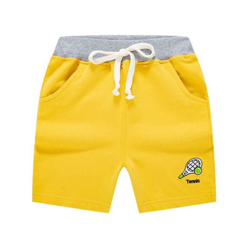 Quần thun bé trai BE TOP, quần short cho bé họa tiết thêu thể thao