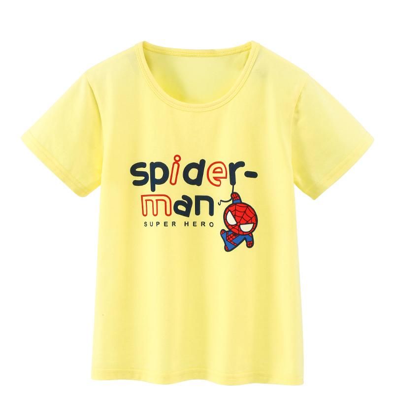 Áo thun bé trai truekids, áo phông chất cotton 100% in hình siêu nhân nhện