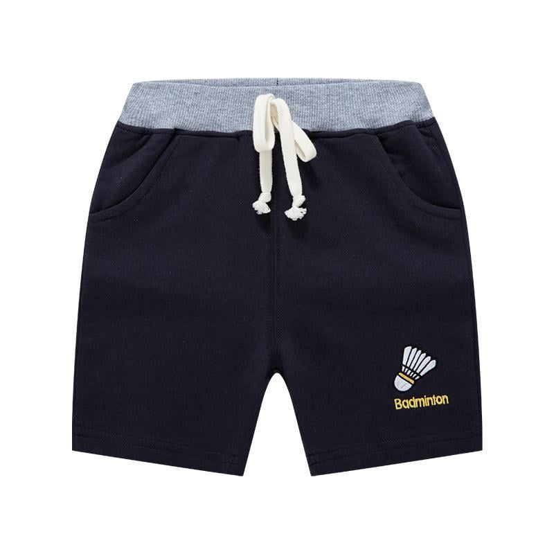 Quần thun bé trai BE TOP, quần short cho bé họa tiết thêu thể thao