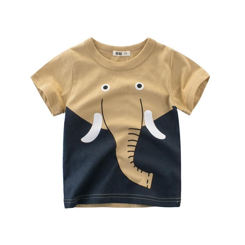 Áo Thun Bé Trai 27Kids In Động Vật Ngộ Nghĩnh Hàng Xuất Khẩu