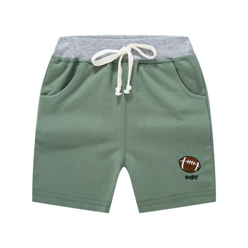 Quần thun bé trai BE TOP, quần short cho bé họa tiết thêu thể thao