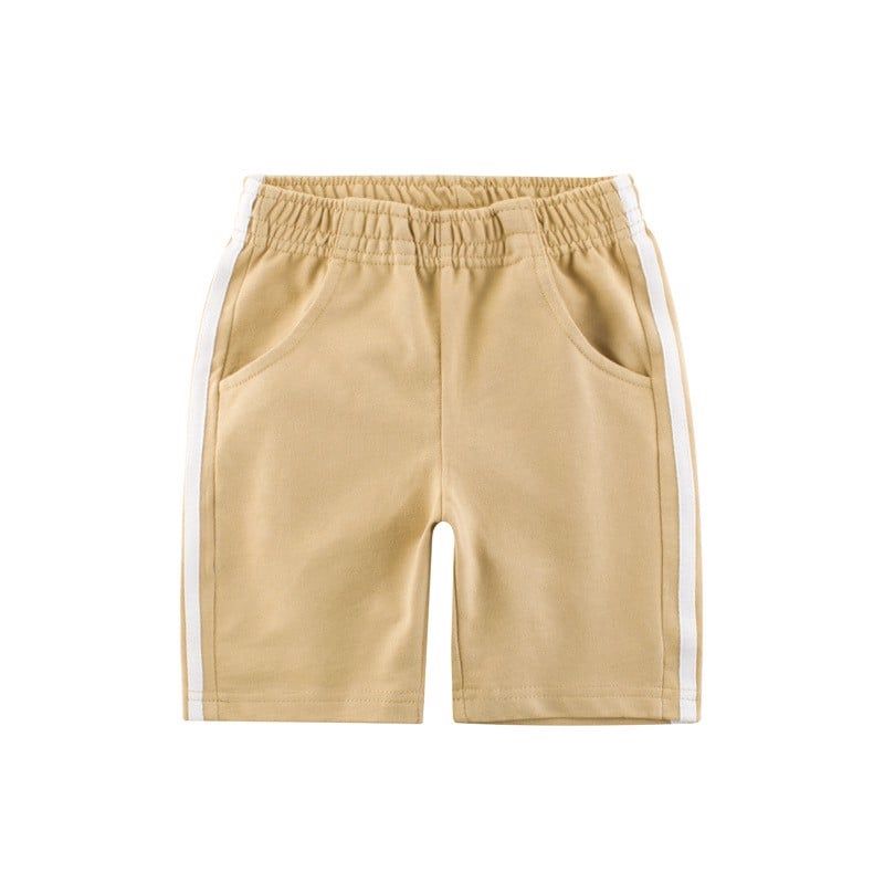 Quần short bé trai 27Kids, quần thun cho bé trai thể thao 2 sọc chất Cotton Mềm Mịn
