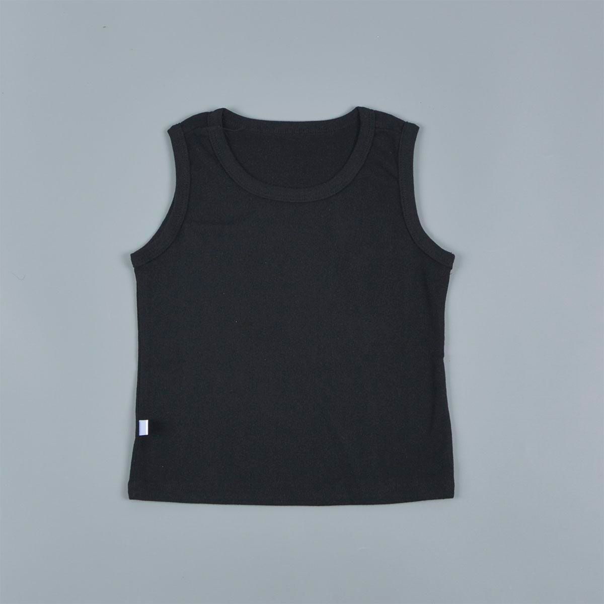 Áo thun bé trai truekids, áo ba lỗ trơn chất cotton borip