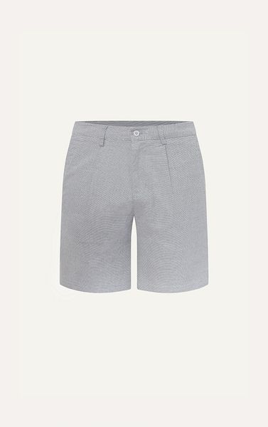  AG511 STUDIO SLIMFIT NEW PLEATED CHINO BASIC SHORT - LIGHT GREY