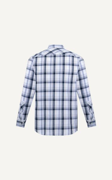  AG310 FACTORY REGULAR FIT CHECKED SHIRT  - WHITE 